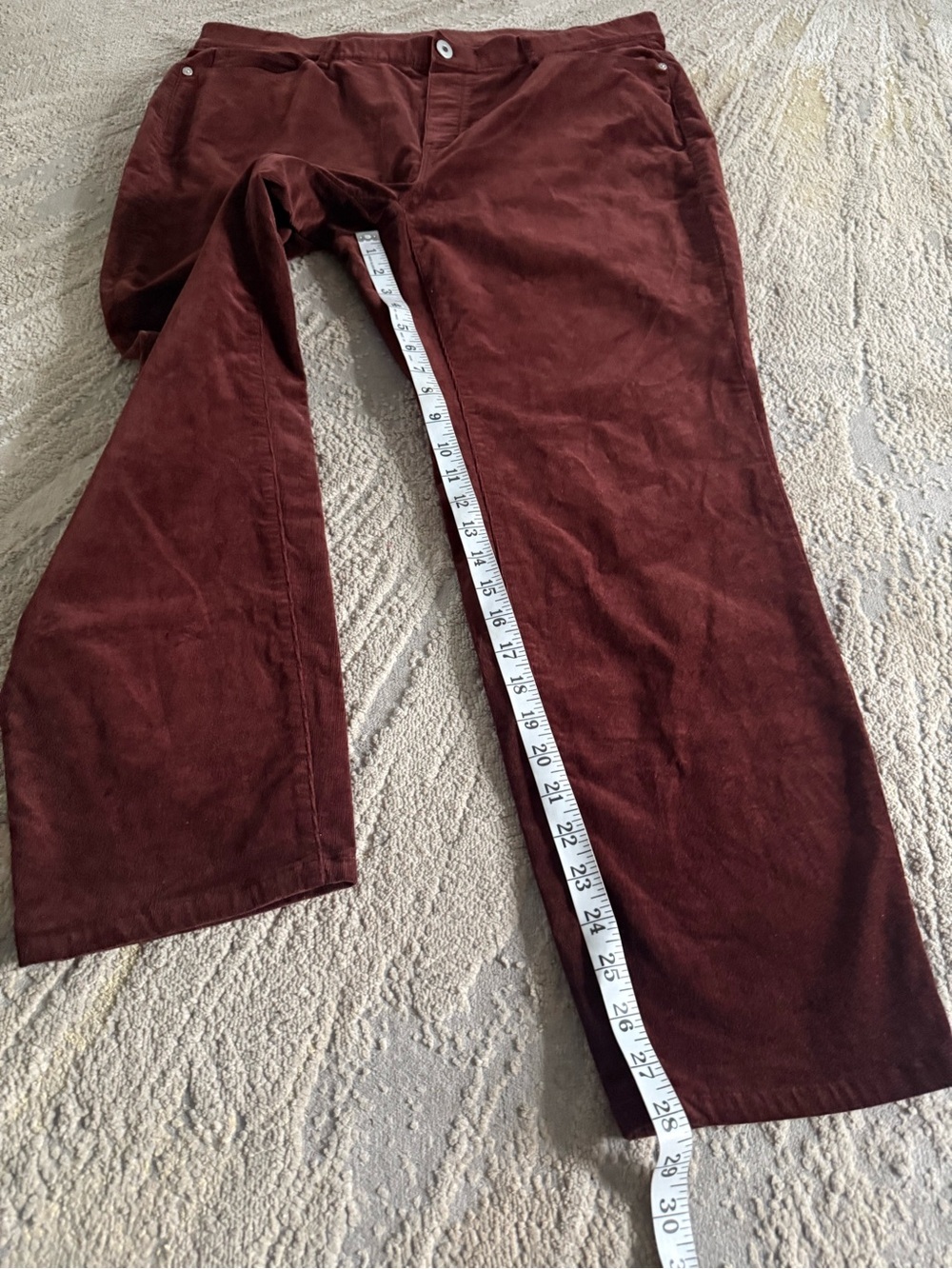 J. Jill corduroy pants burgundy straight leg XL - Picture 5 of 9